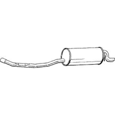 283-139 BOSAL Глушитель выхлопных газов конечный