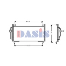 352002N AKS DASIS Конденсатор, кондиционер