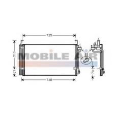 82005072 VAN WEZEL Конденсатор, кондиционер