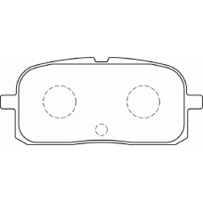 FD7282A NECTO Комплект тормозных колодок, дисковый тормоз
