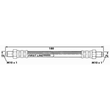 FBH6034 FIRST LINE Тормозной шланг