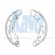 BS-6420 KAVO PARTS Комплект тормозных колодок