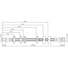 VBH681 MOTAQUIP Тормозной шланг