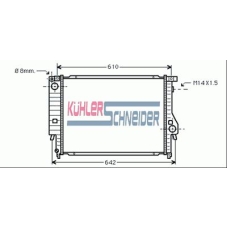 1406201 KUHLER SCHNEIDER Радиатор, охлаждение двигател