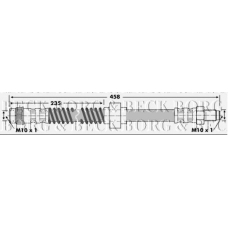 BBH6067 BORG & BECK Тормозной шланг