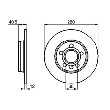 0 986 478 871 BOSCH Тормозной диск