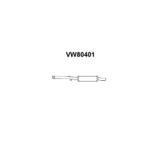 VW80401 VENEPORTE Предглушитель выхлопных газов