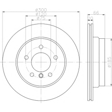8DD 355 117-831 HELLA PAGID Тормозной диск