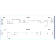 134701 HITACHI Комплект проводов зажигания
