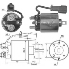 940113050445 MAGNETI MARELLI Тяговое реле, стартер
