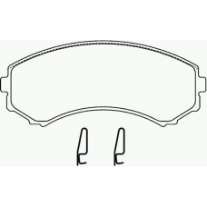 P 54 029 BREMBO Комплект тормозных колодок, дисковый тормоз