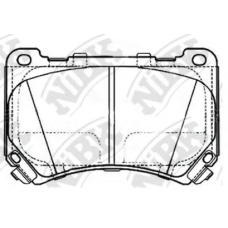 PN11002 NiBK Комплект тормозных колодок, дисковый тормоз