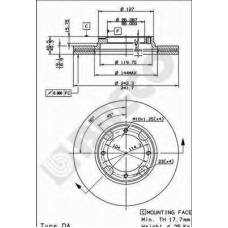BS 7927 BRECO Тормозной диск