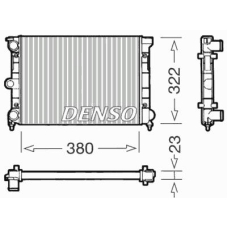 DRM32032 DENSO Радиатор, охлаждение двигателя