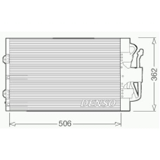 DCN10004 DENSO Конденсатор, кондиционер