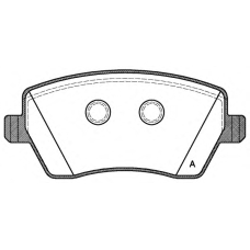 BPA0987.00 OPEN PARTS Комплект тормозных колодок, дисковый тормоз