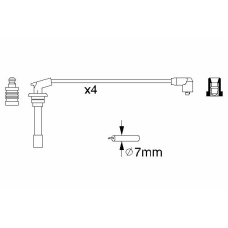 0 986 356 867 BOSCH Комплект проводов зажигания