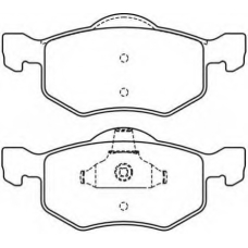 AKD-5805 ASVA Комплект тормозных колодок, дисковый тормоз