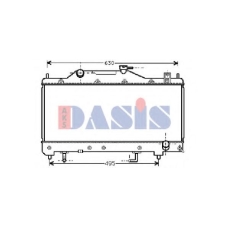 210091N AKS DASIS Радиатор, охлаждение двигателя