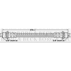 BBH6864 BORG & BECK Тормозной шланг