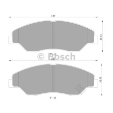 0 986 505 000 BOSCH Комплект тормозных колодок, дисковый тормоз