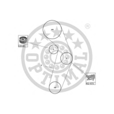 SK-1338AQ1 OPTIMAL Водяной насос + комплект зубчатого ремня