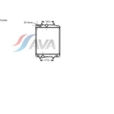 TO2364 AVA Радиатор, охлаждение двигателя