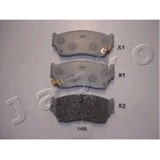 50149 JAPKO Комплект тормозных колодок, дисковый тормоз