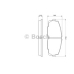 0 986 424 319 BOSCH Комплект тормозных колодок, дисковый тормоз