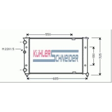 3500801 KUHLER SCHNEIDER Радиатор, охлаждение двигател