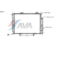 MS2214 AVA Радиатор, охлаждение двигателя