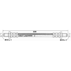 FBH6075 FIRST LINE Тормозной шланг