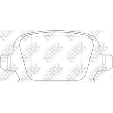 PN0192 NiBK Комплект тормозных колодок, дисковый тормоз