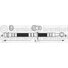 T 28 046 BREMBO Тормозной шланг