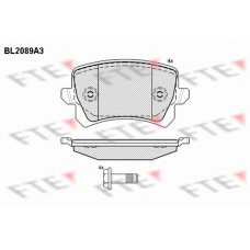 BL2089A3 FTE Комплект тормозных колодок, дисковый тормоз