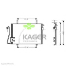 94-5315 KAGER Конденсатор, кондиционер