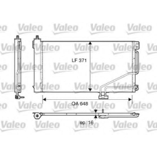 817848 VALEO Конденсатор, кондиционер