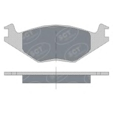 SP 115 SCT Комплект тормозных колодок, дисковый тормоз