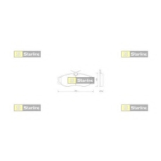 BD S257P STARLINE Комплект тормозных колодок, дисковый тормоз
