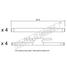 KIT.006 fri.tech. Комплектующие, колодки дискового тормоза
