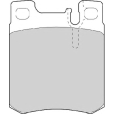 FD6641A NECTO Комплект тормозных колодок, дисковый тормоз