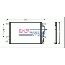 5023001 KUHLER SCHNEIDER Конденсатор, кондиционер