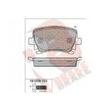 RB1600-703 R BRAKE Комплект тормозных колодок, дисковый тормоз