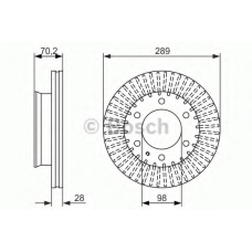 0 986 479 711 BOSCH Тормозной диск