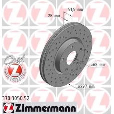 370.3050.52 ZIMMERMANN Тормозной диск