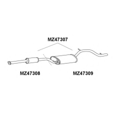 MZ47308 VENEPORTE Предглушитель выхлопных газов