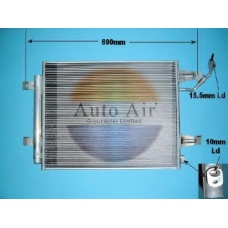 16-1069 AUTO AIR GLOUCESTER Конденсатор, кондиционер