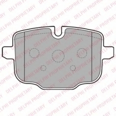 LP2246 DELPHI Комплект тормозных колодок, дисковый тормоз