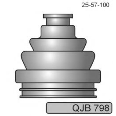 QJB798 QUINTON HAZELL Комплект пылника, приводной вал
