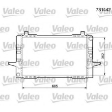731442 VALEO Радиатор, охлаждение двигателя